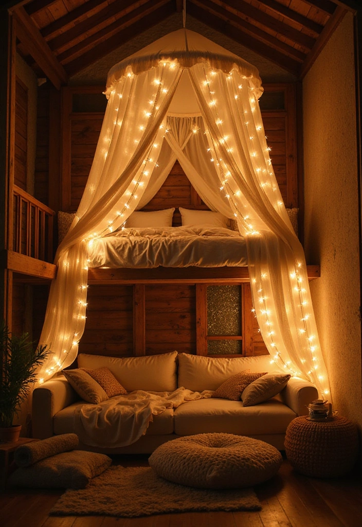 DIY Loft Bed Ideas for Adults with Canopy