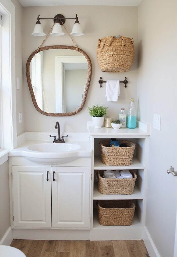 Smart Storage Solutions in Scandinavian bathroom decor