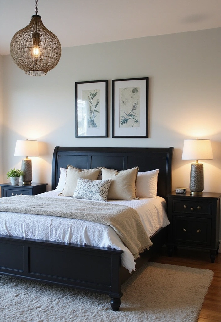Stunning Black Bedframe Bedroom Ideas