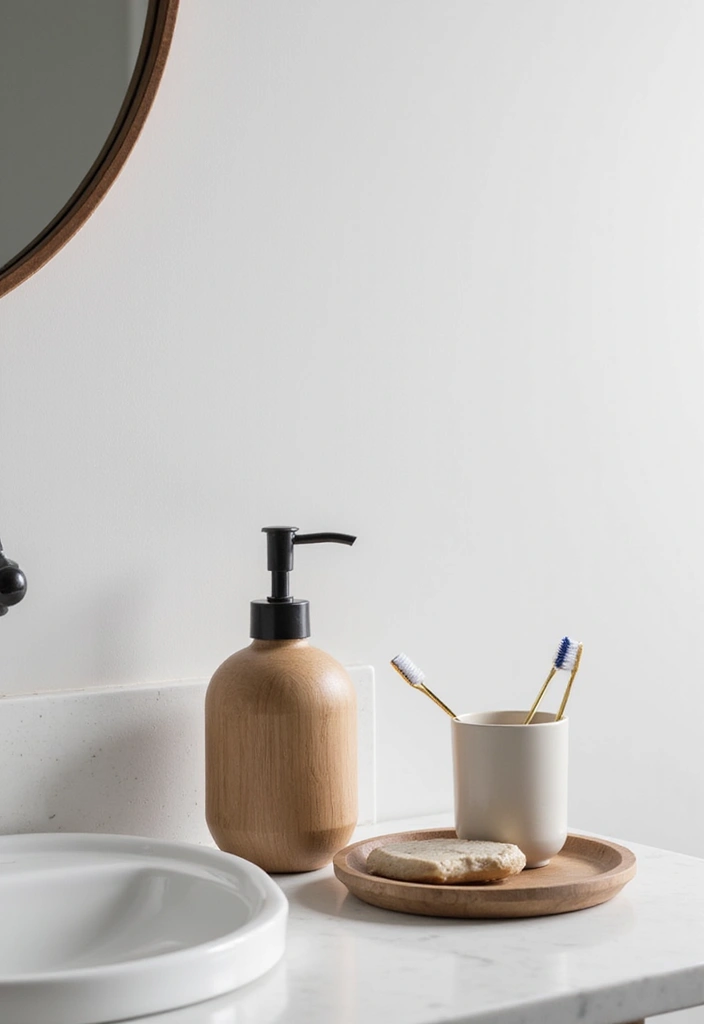 Simple Accessories for Nordic Bathroom