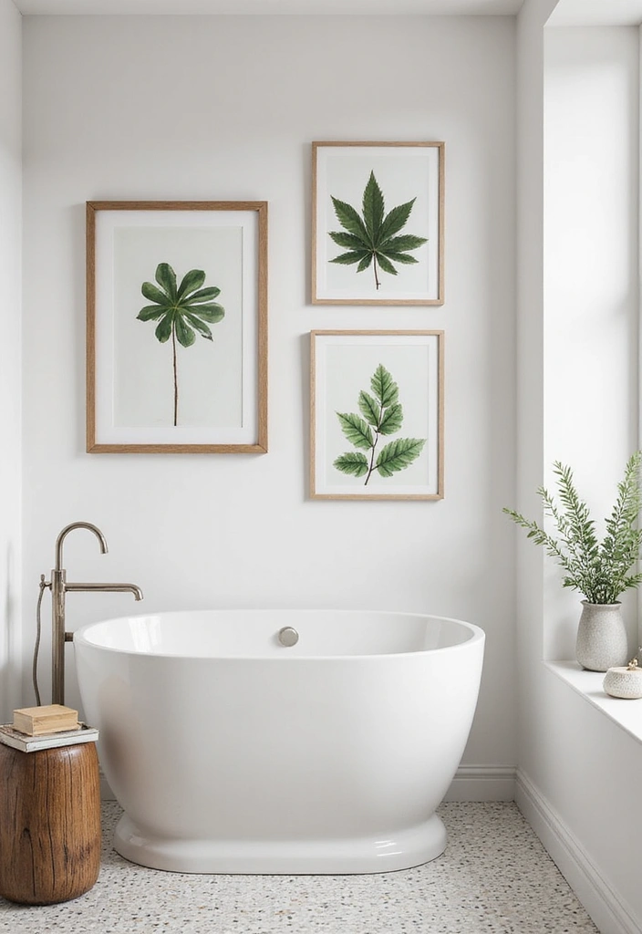 scandinavian bathroom decor Artwork