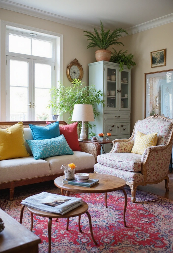 Charming French Cottage Living Room