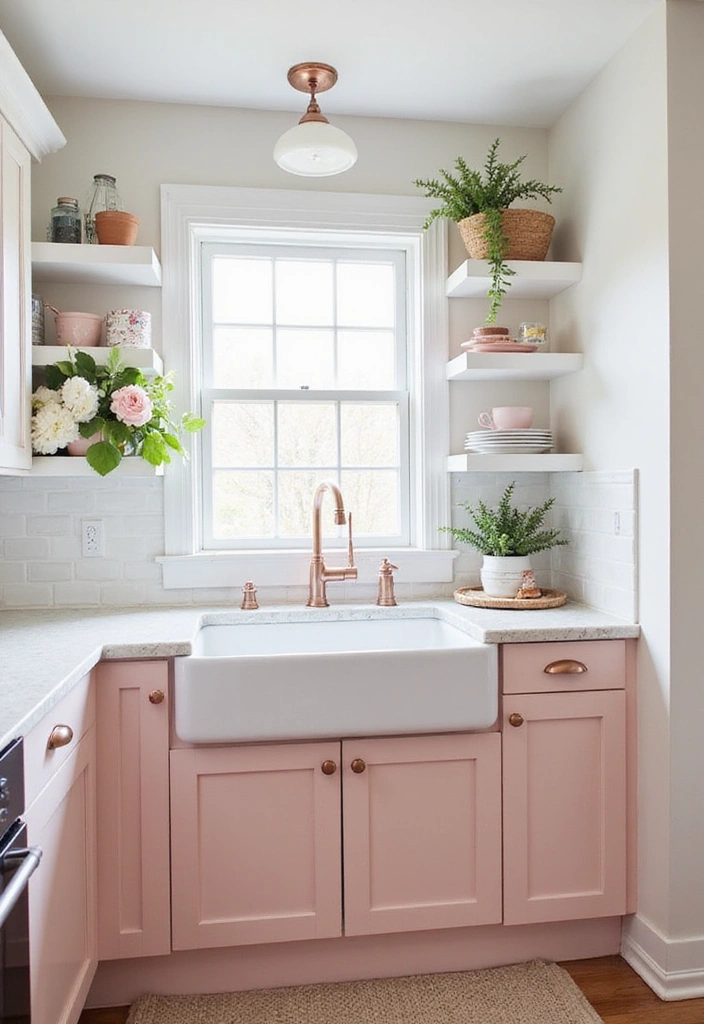 Blush Pink and Soft White