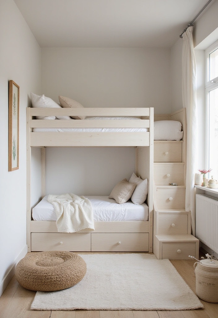 Creative but Minimalistic Twin Loft Bed Ideas for Small Rooms