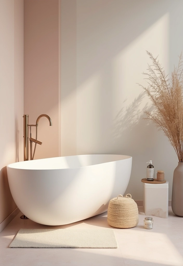 Color Palette for Scandinavian bathroom decor