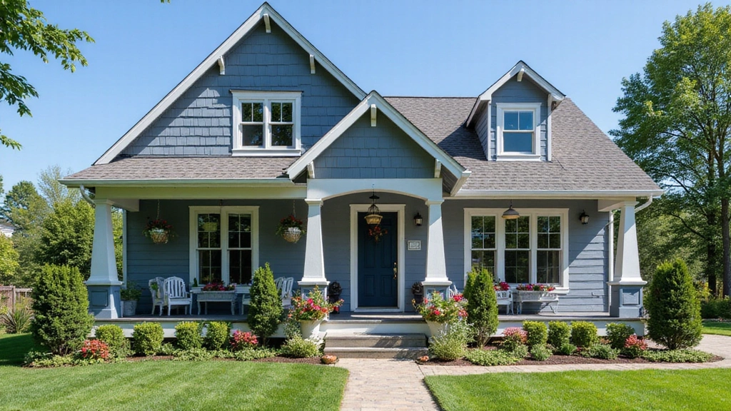 Blue Gray Exterior House Colors Ideas