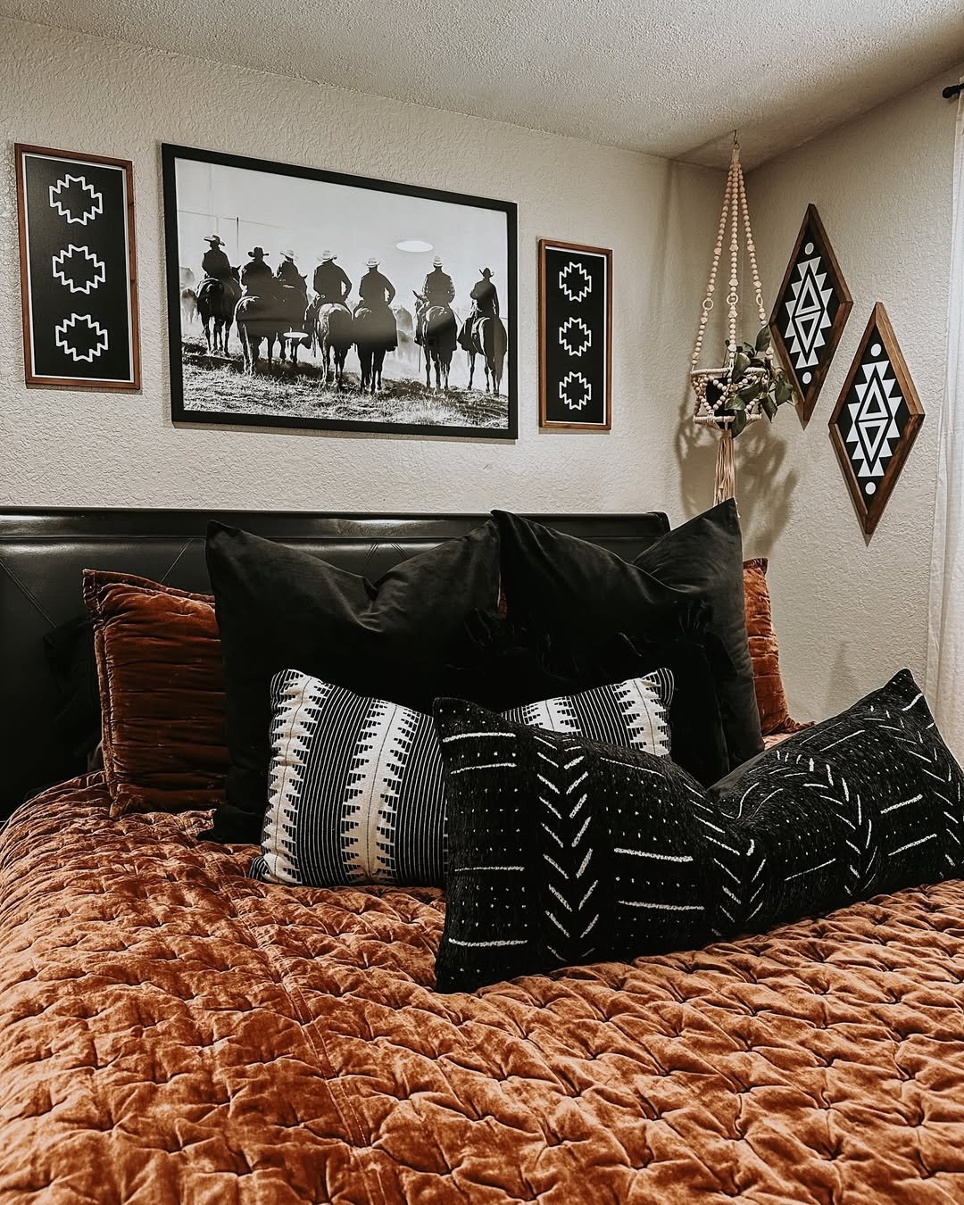 Bohemian Black Bed Frame