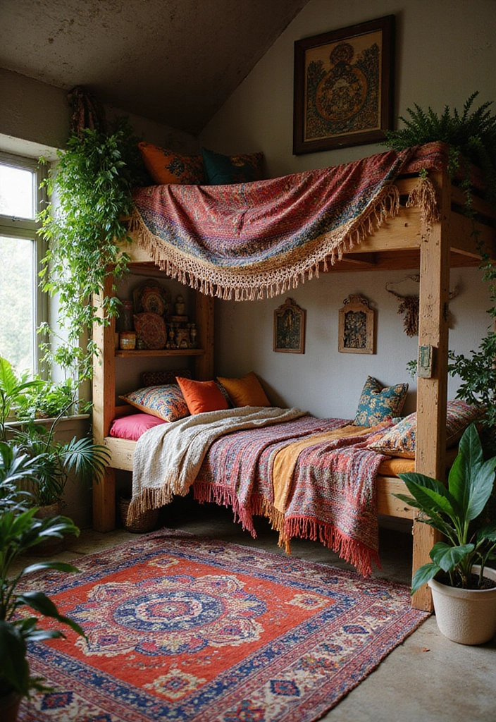 DIY Boho Loft Bed Ideas for Adults
