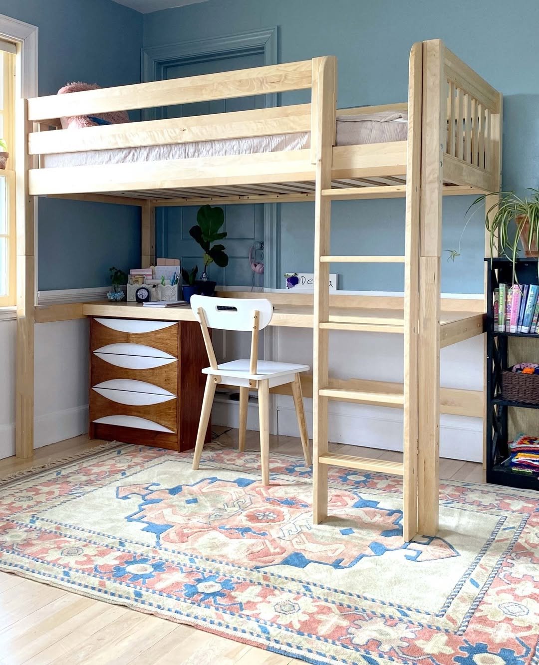DIY Loft Bed Ideas with Desk Combo