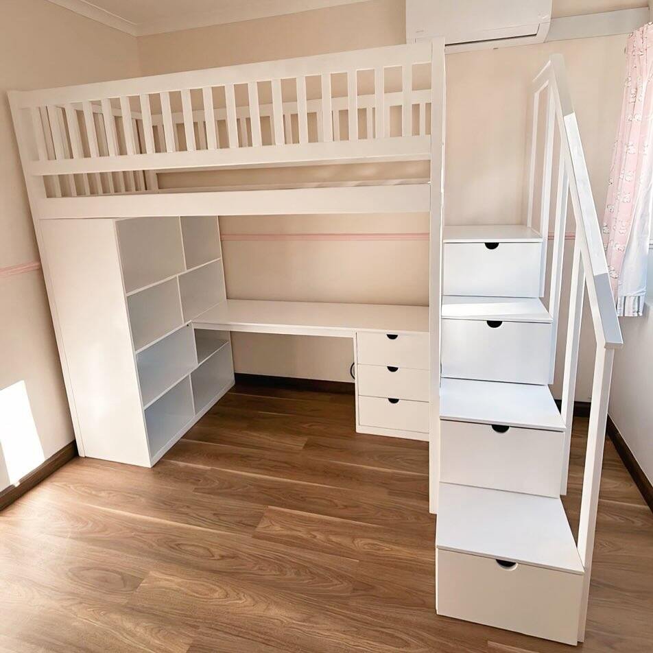 DIY Loft Bed Ideas with Integrated Storage