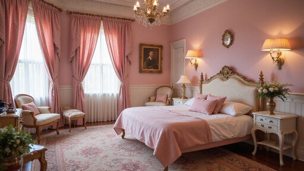 Furniture and Lighting Combinations for the Perfect Pink Victorian Bedroom