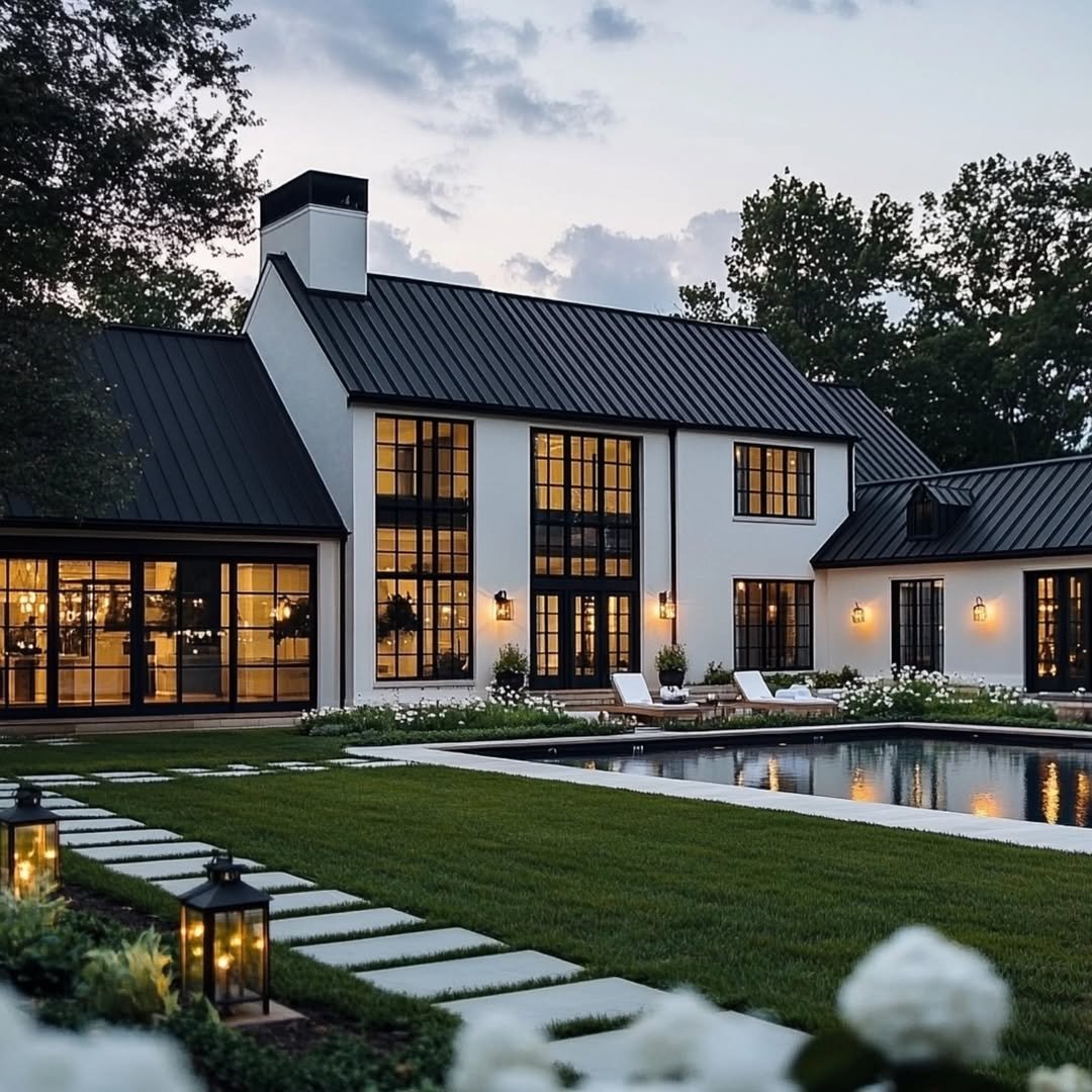 Minimalist Design in Black and White Modern Farmhouse Exteriors