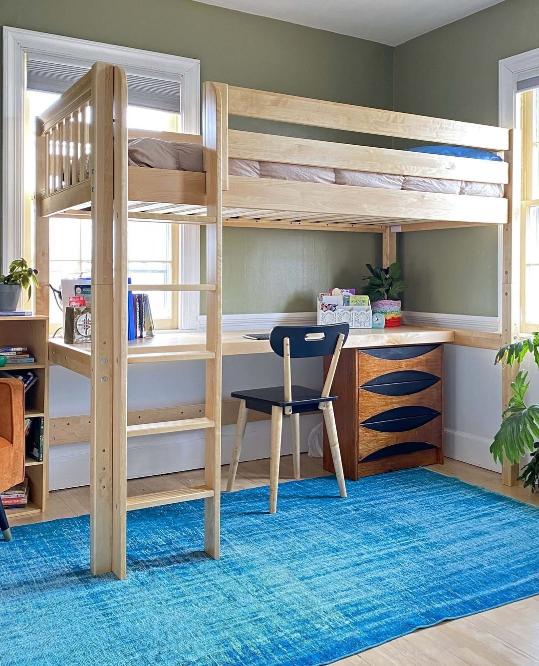 DIY Minimalist Wooden Loft Bed Ideas for Adults 