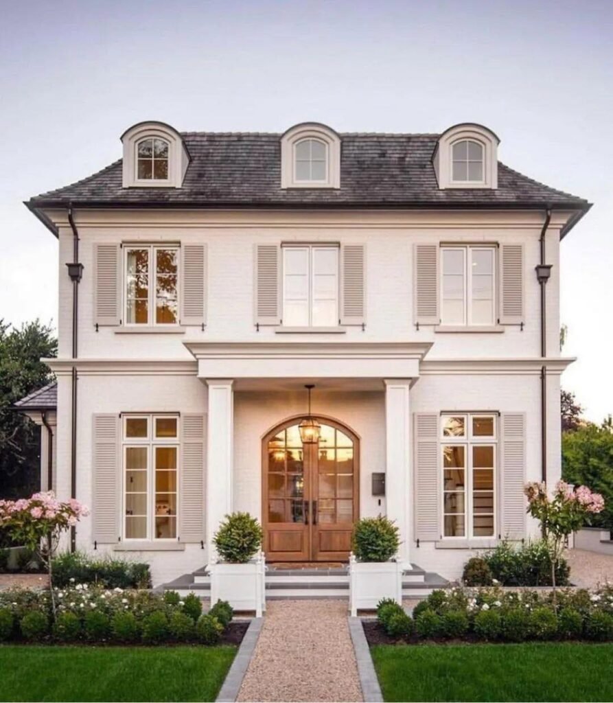 Modern Farmhouse Exterior French Vanilla Color