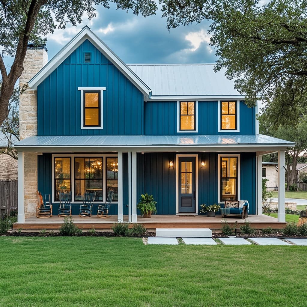 Modern Farmhouse Vintage Teal Colors