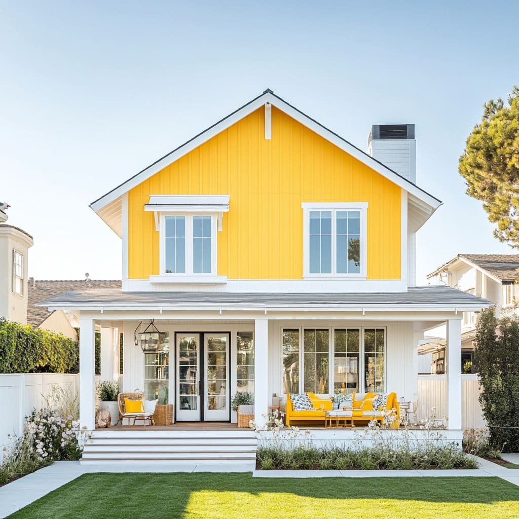 Modern Farmhouse Wheat Yellow Colors