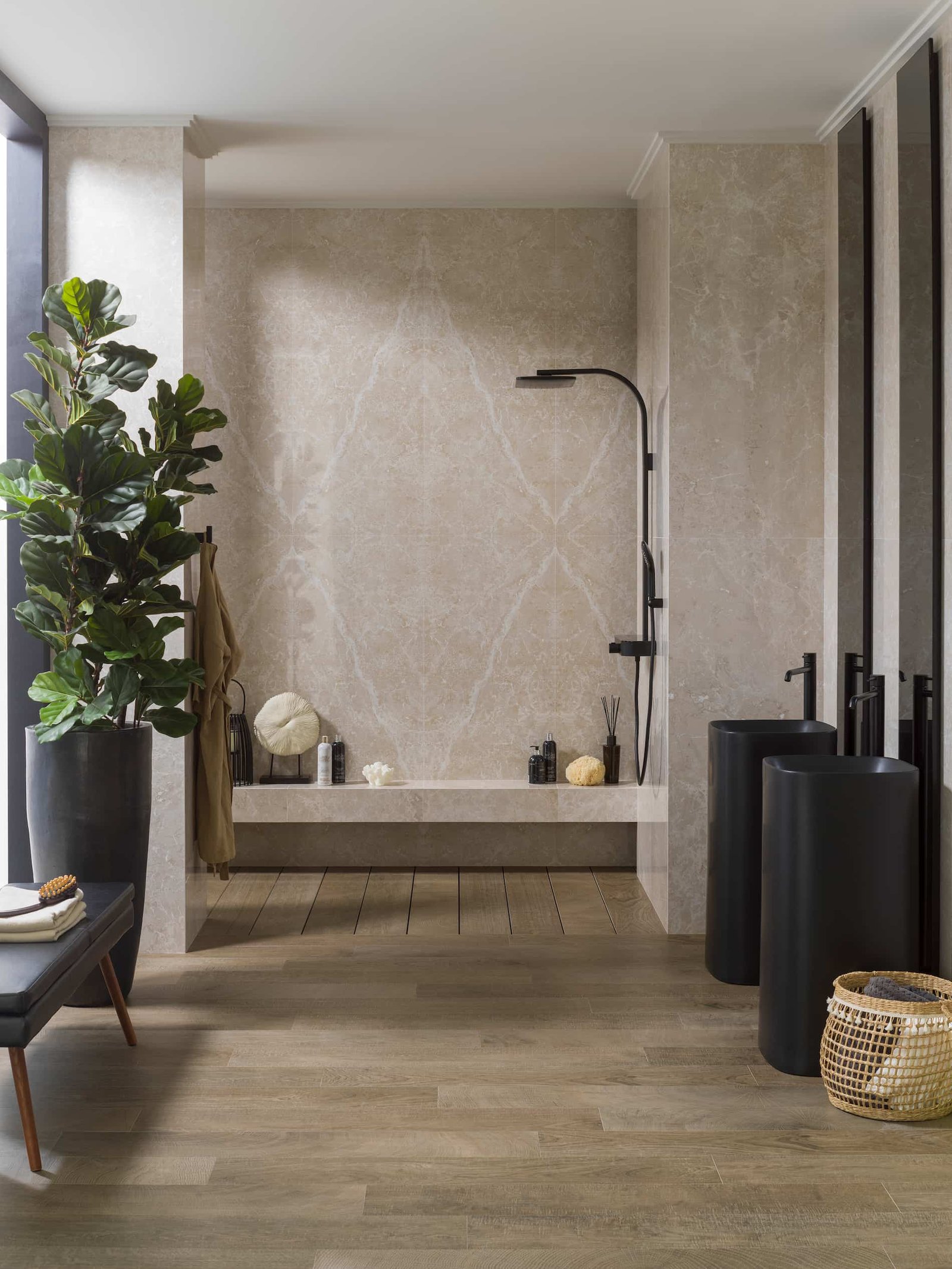 Natural Material Nordic Bathroom