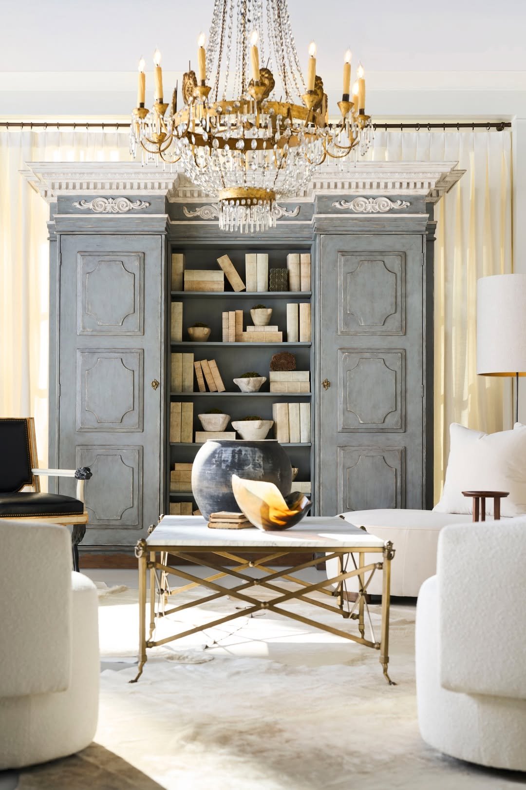 Shelving for French Living Room Designs