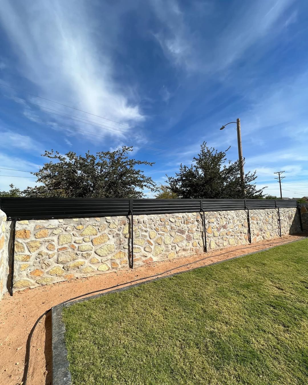 Stone Walls for Front Yard Privacy