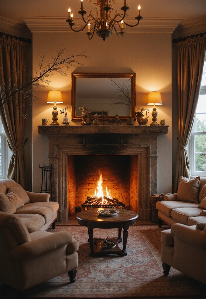 French Cottage Living with Cozy Fireplaces and Nooks