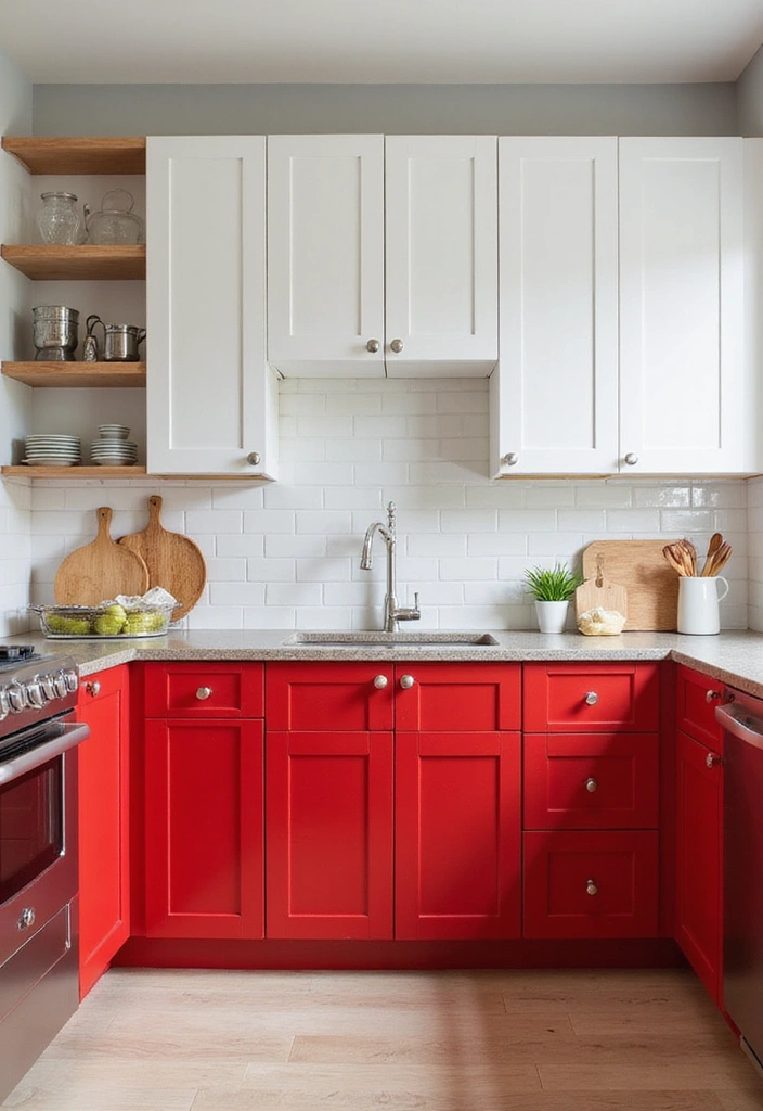 Bold Red and Crisp White