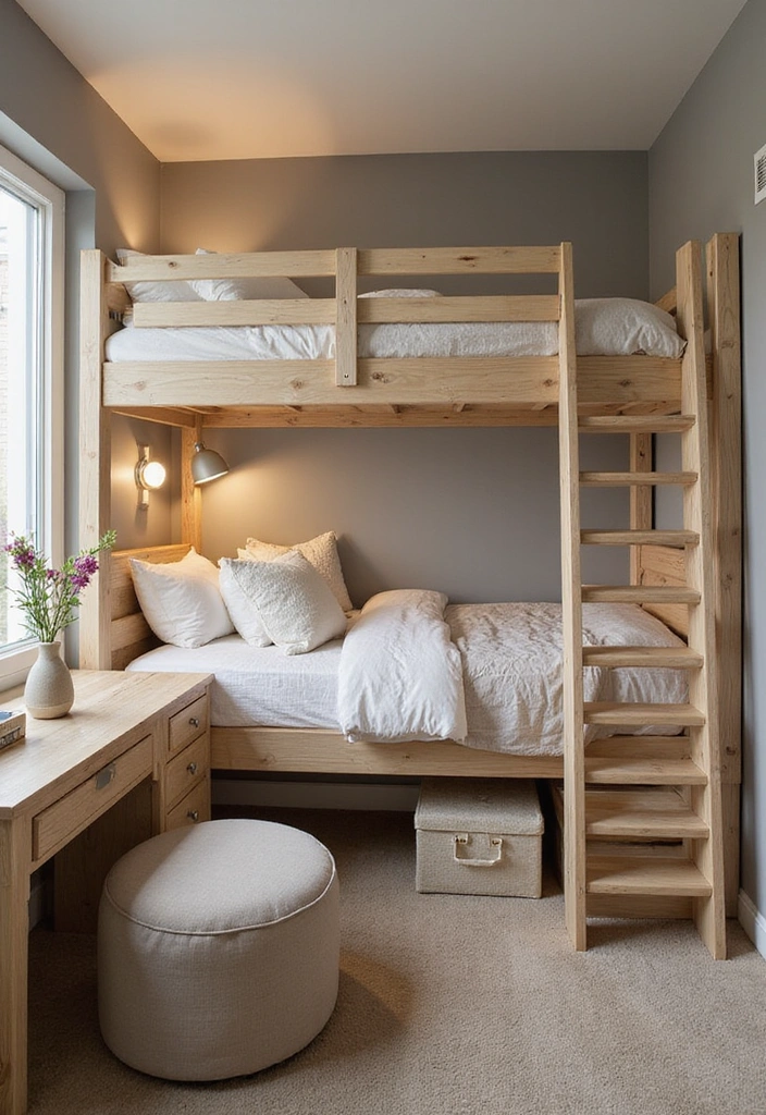 Multi-Functional Furniture in Creative Twin Loft Bed Ideas for Small Rooms