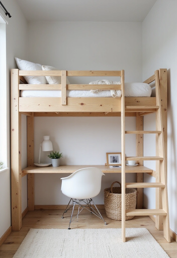 DIY Loft Bed Ideas for Scandinavian Loft Bed