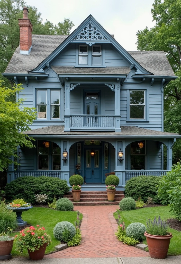 Vintage Blue Gray: Nostalgic and Charming