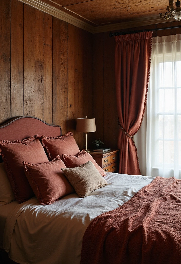 Boho Guest Bedroomwith Rich Fabrics