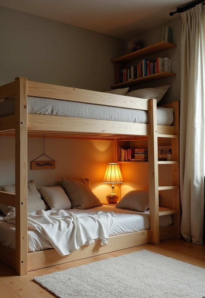 DIY Loft Bed with a Reading Nook