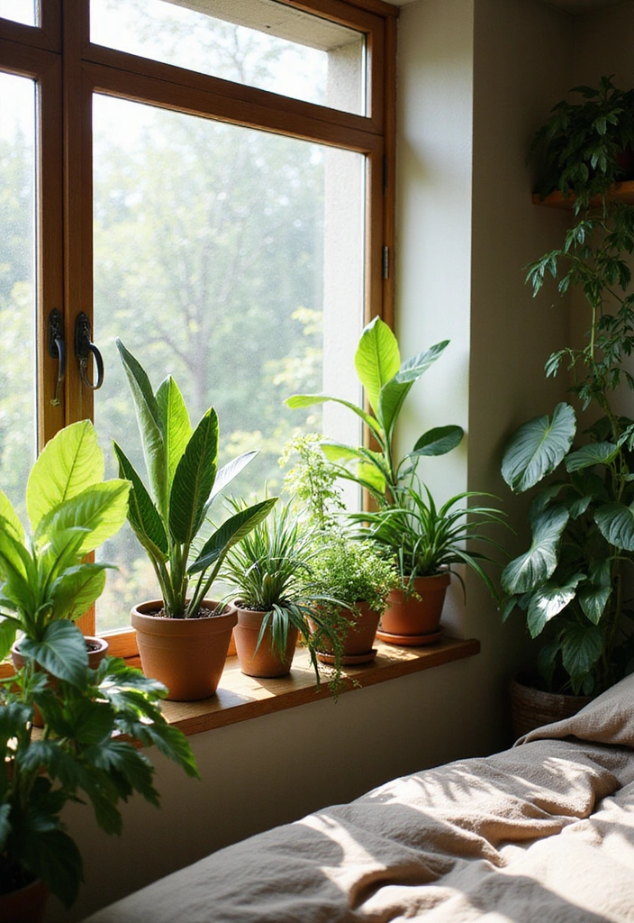 Incorporate Indoor Plants in Japandi Bedroom Interior Design