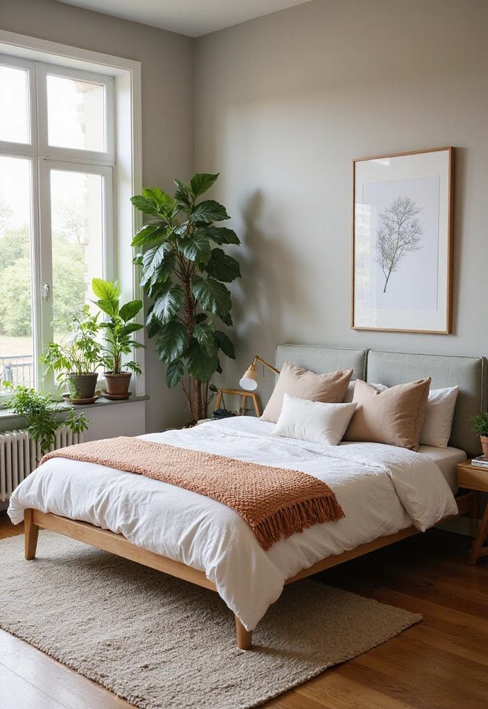 Tranquil Japandi Bedroom Interior Design