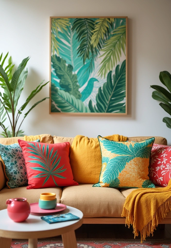 Colorful Beach House Decor with Fun and Funky Accessories