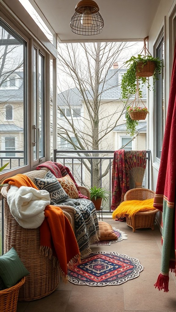 Layered Textures in for coastal balcony decor
