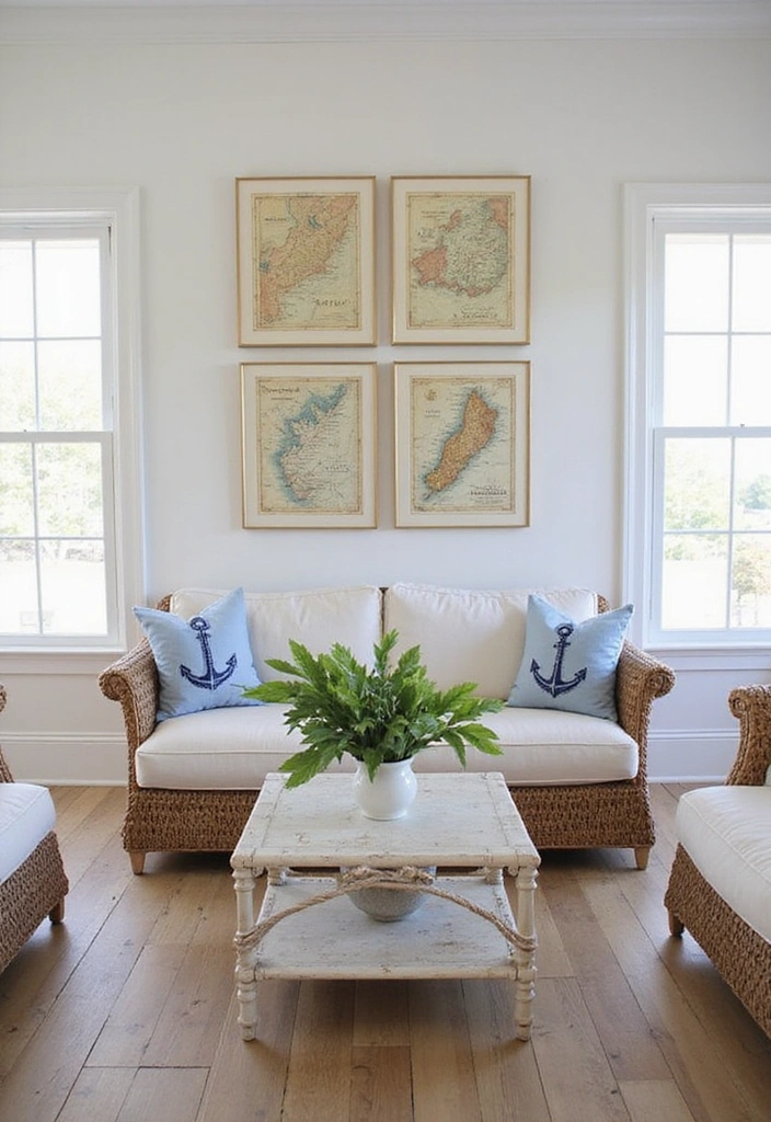 Nautical Elements in Beach House Decor