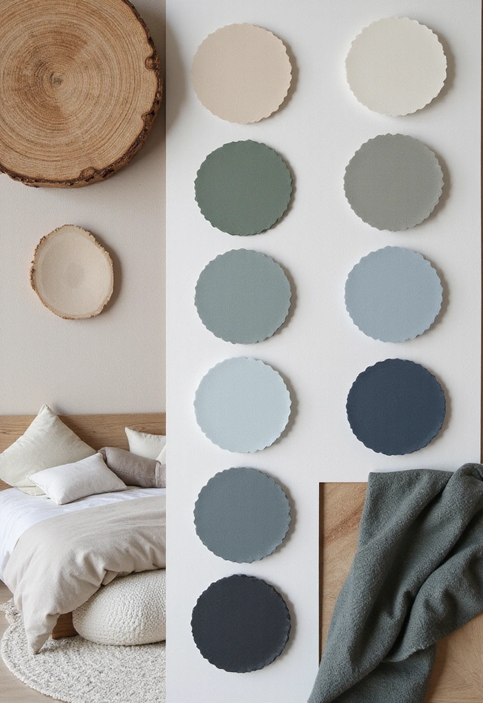 Color Palette for Japandi Bedroom Interior Design