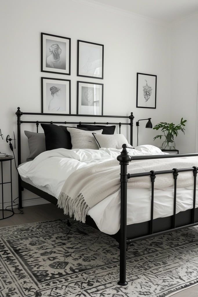 industrial Black Bedframe