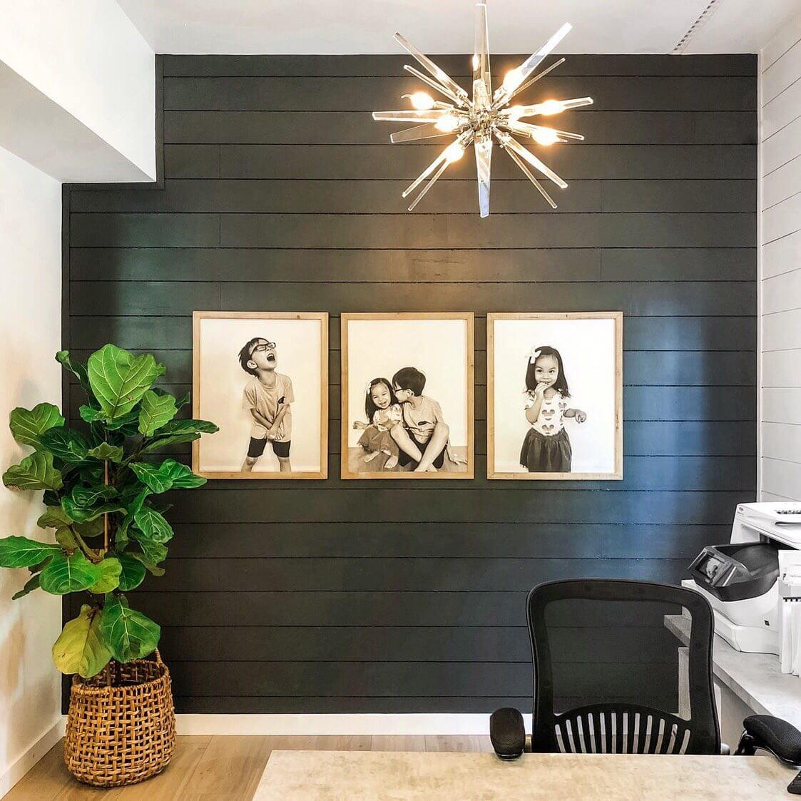 Monochrome Gallery for Sleek Professionalism Office Gallery Wall