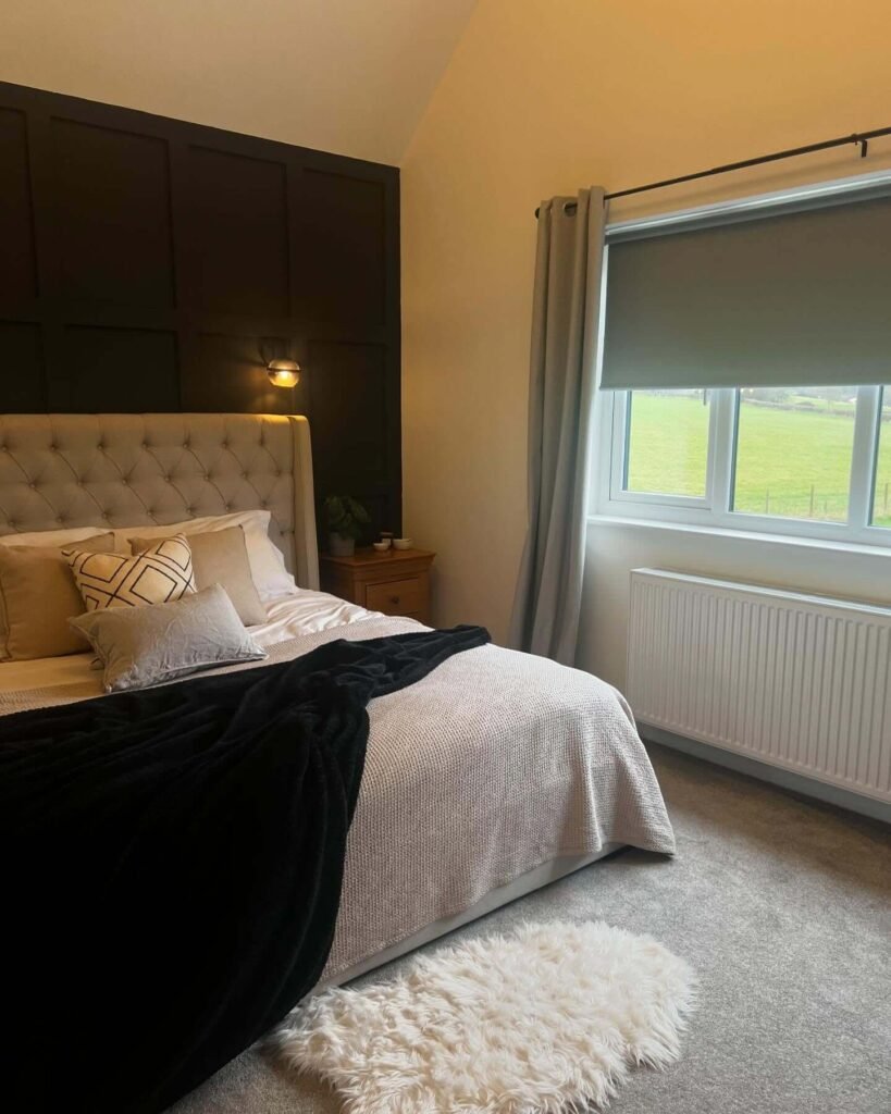 11. Classic Meets Contemporary with Paneled Contrast