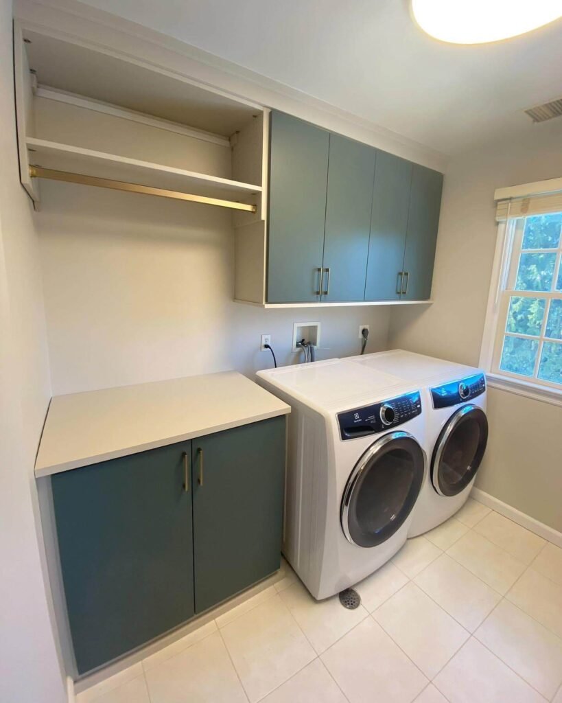 11. Drop Down Drying Rack That Disappears into Cabinetry