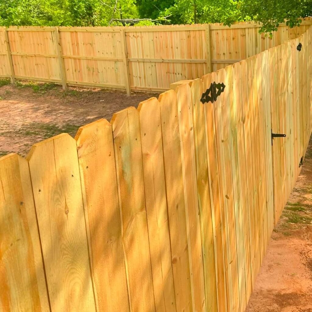 11. Functional Dog-Eared Fence with Built-In Gate