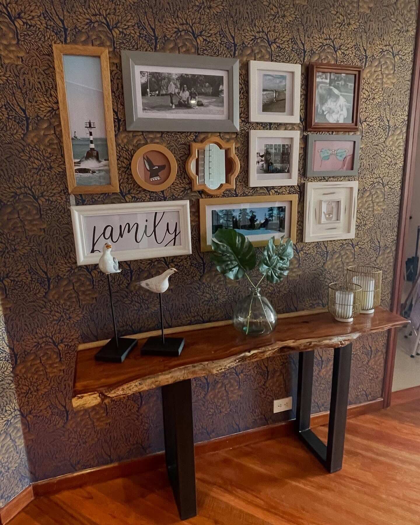 Curated Vintage Layout with Stunning Entryway Gallery Wall