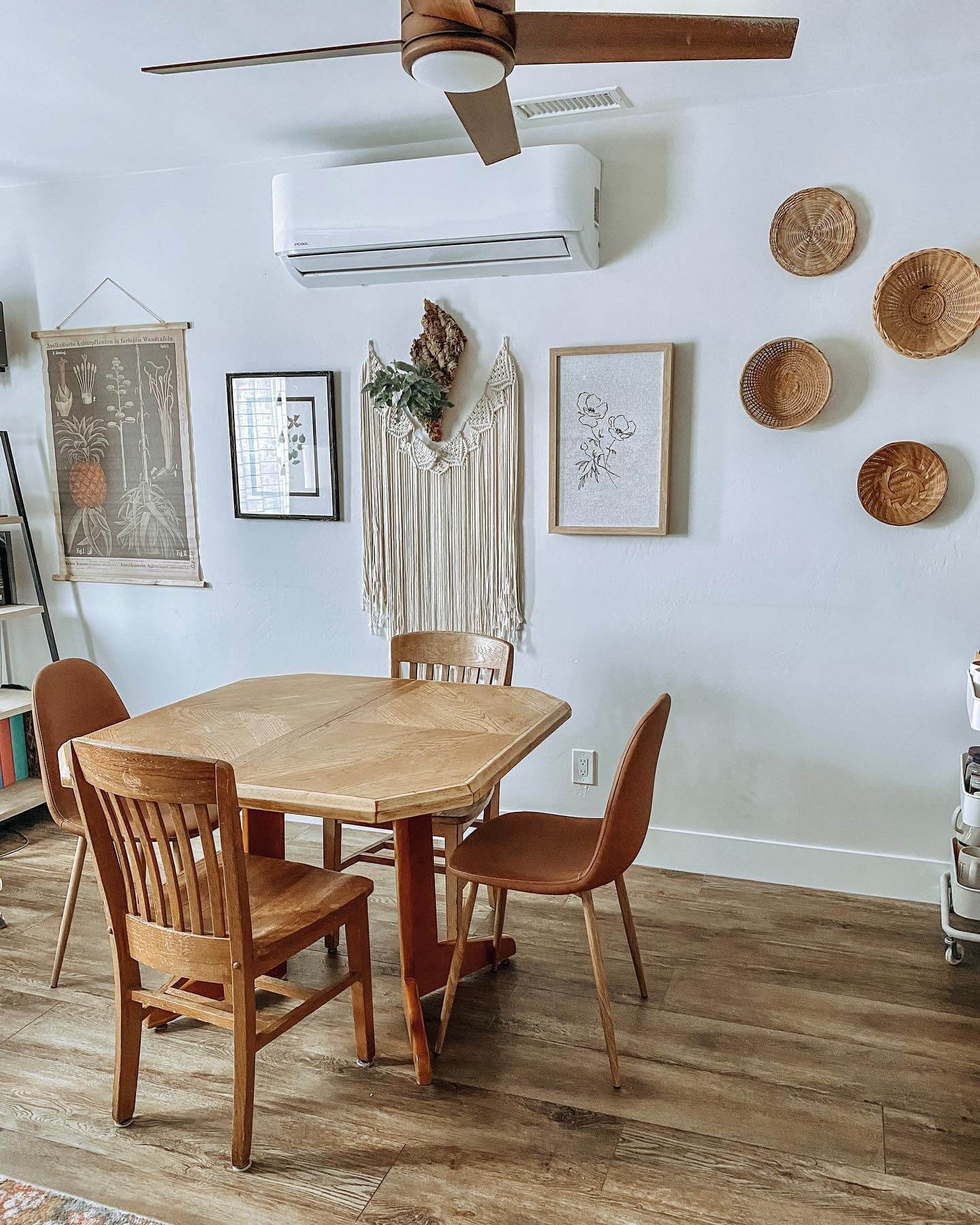 Symmetrical Grid Layout for Dining Room Gallery Wall