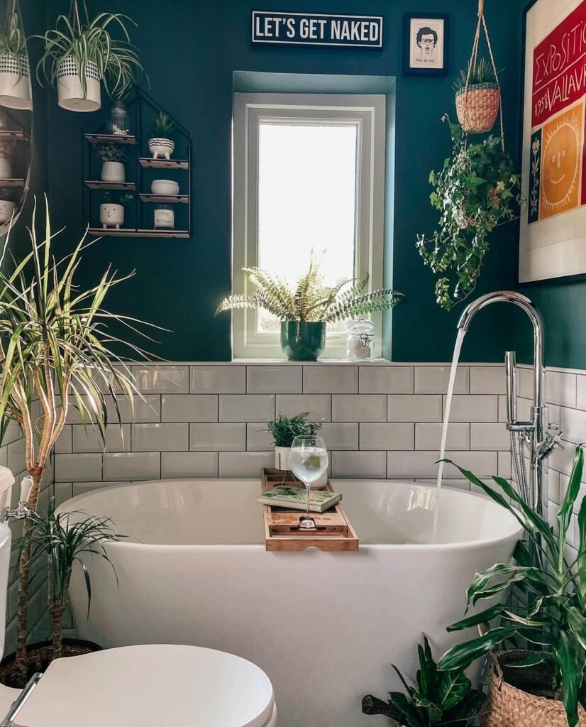 11. Turn Your Bathtub into a Botanical Escape