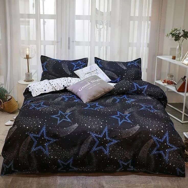 12. Celestial-Inspired Bedding with a Cosmic Vibe
