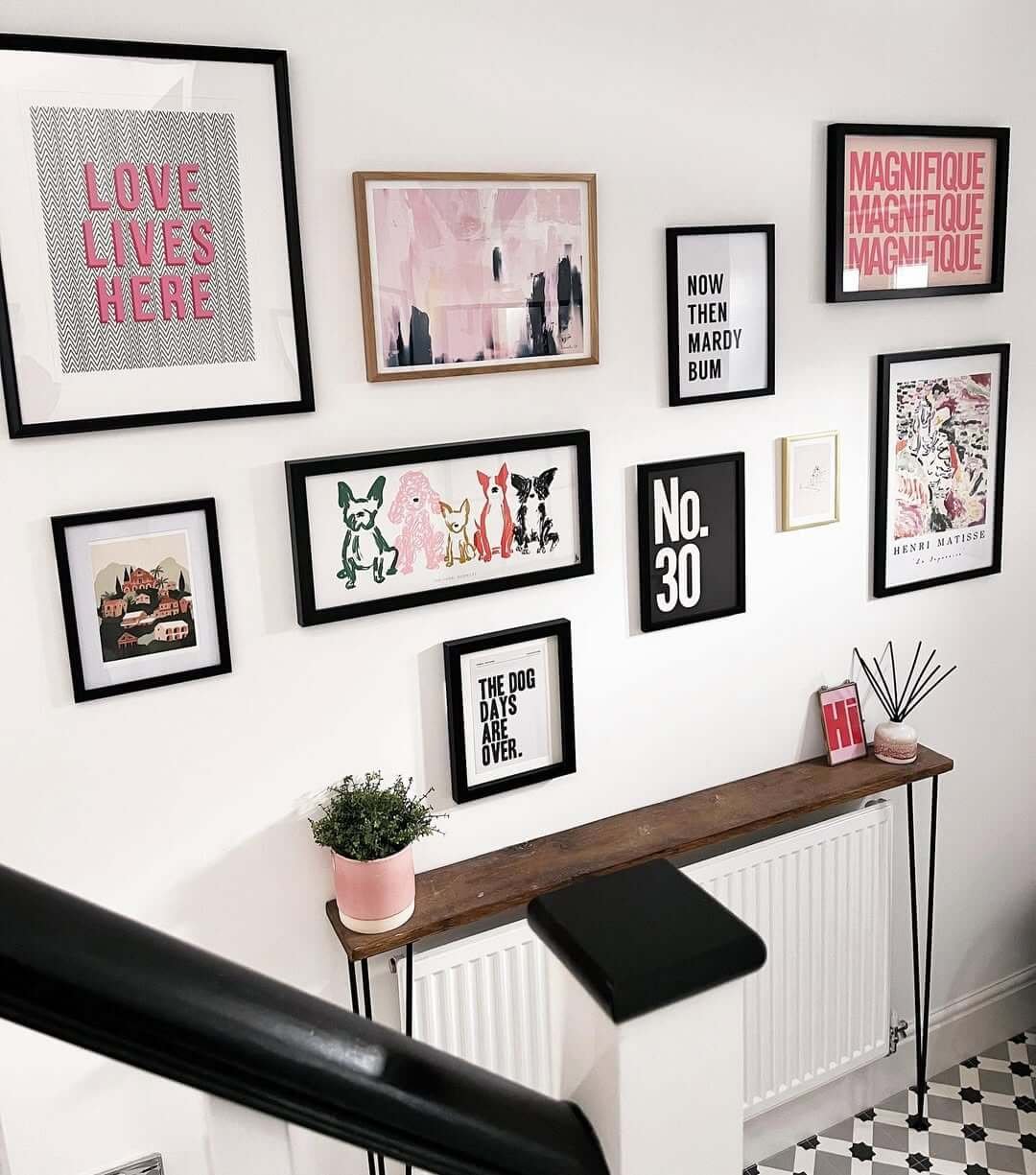 Bold and Playful Art Prints for Hallway Gallery Wall