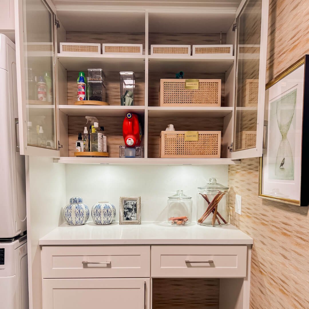 Industrial Open Shelving Laundry Room Ideas