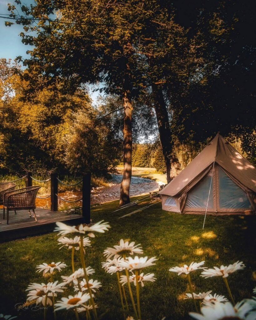 13. Camp Beside a Creek or Garden Stream