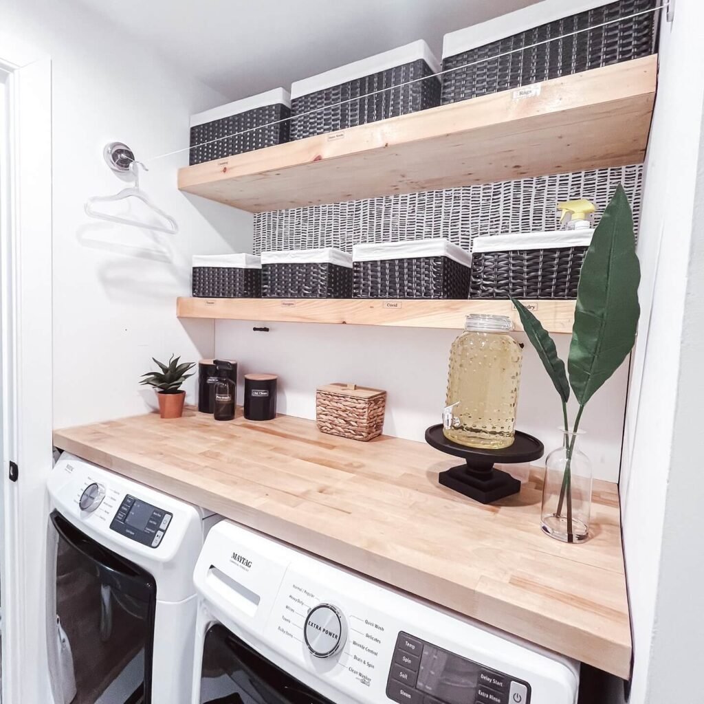 Open Shelving Laundry Room Ideas