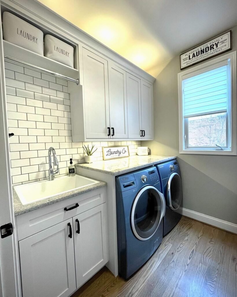 13. Integrated Ironing Station with Hanging Space